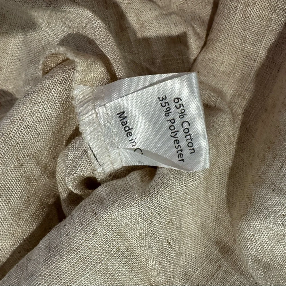 Princess Polly Beige Greta Linen Tierd Blend Mini Skirt - Picture 6 of 7